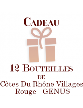 Offert : 12 Bouteilles de Côtes Du Rhône Villages - Rouge - GENUS